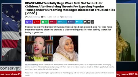 Conservative Daily: They Don't Hide Their Evil Intentions For Our Children Anymore