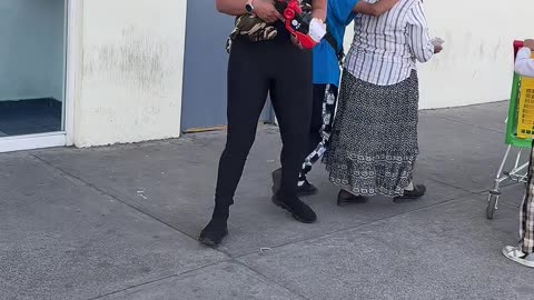 Guarding Grandma With Toy Guns