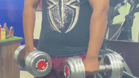 Gym workout shoulder