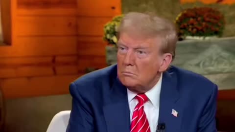 Trump notices a woman getting nervous as she asks him a question and comforts her with a compliment.