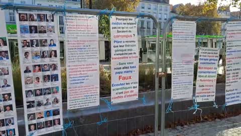 Les Masques BLancs Nantes Sitting morts apres injection le 19 novembre 2022