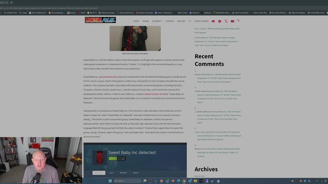Sweet Baby Inc Woke CEO EXPOSED for Threatening Game Companies