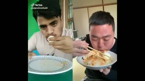 Funny Food Challange On TikTok | Who will win INDIA Vs CHINA | Be Me Stick |
