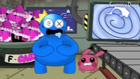 [Animation] Delicious Alphabet F! Blue & P VS Alphabet F _ Alphabet Lore X Roblox Mukbang Cartoon!