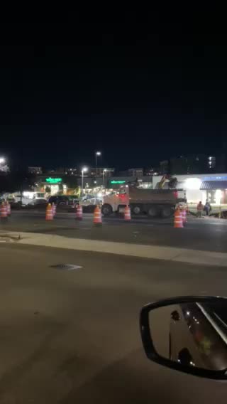 Heavy duty work late at night ...