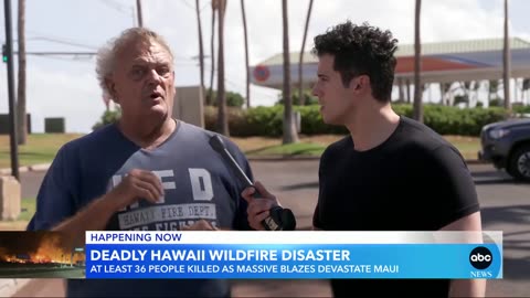 At least 36 killed as fires devastate Maui.
