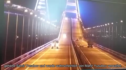 Zeitlupenvideo eines Lastwagens, der Samir Yusubov gehörte und wahrscheinlich von Makhir Yusubov au