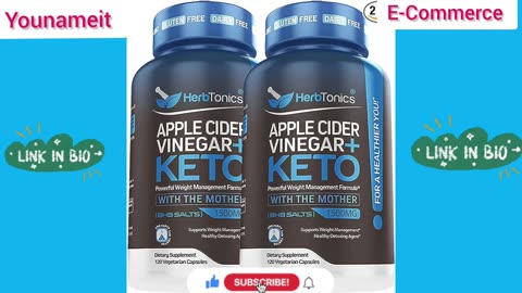 Herbtonics Apple Cider Vinegar Capsules Plus Keto BHB | Fat Burner & Weight Loss
