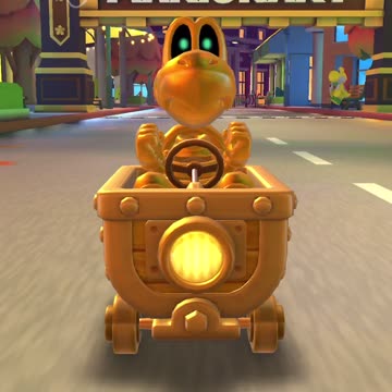Mario Kart Tour - Dry Bones (Gold) Gameplay (Night Tour Week 2 Ranked Cup Reward Driver)