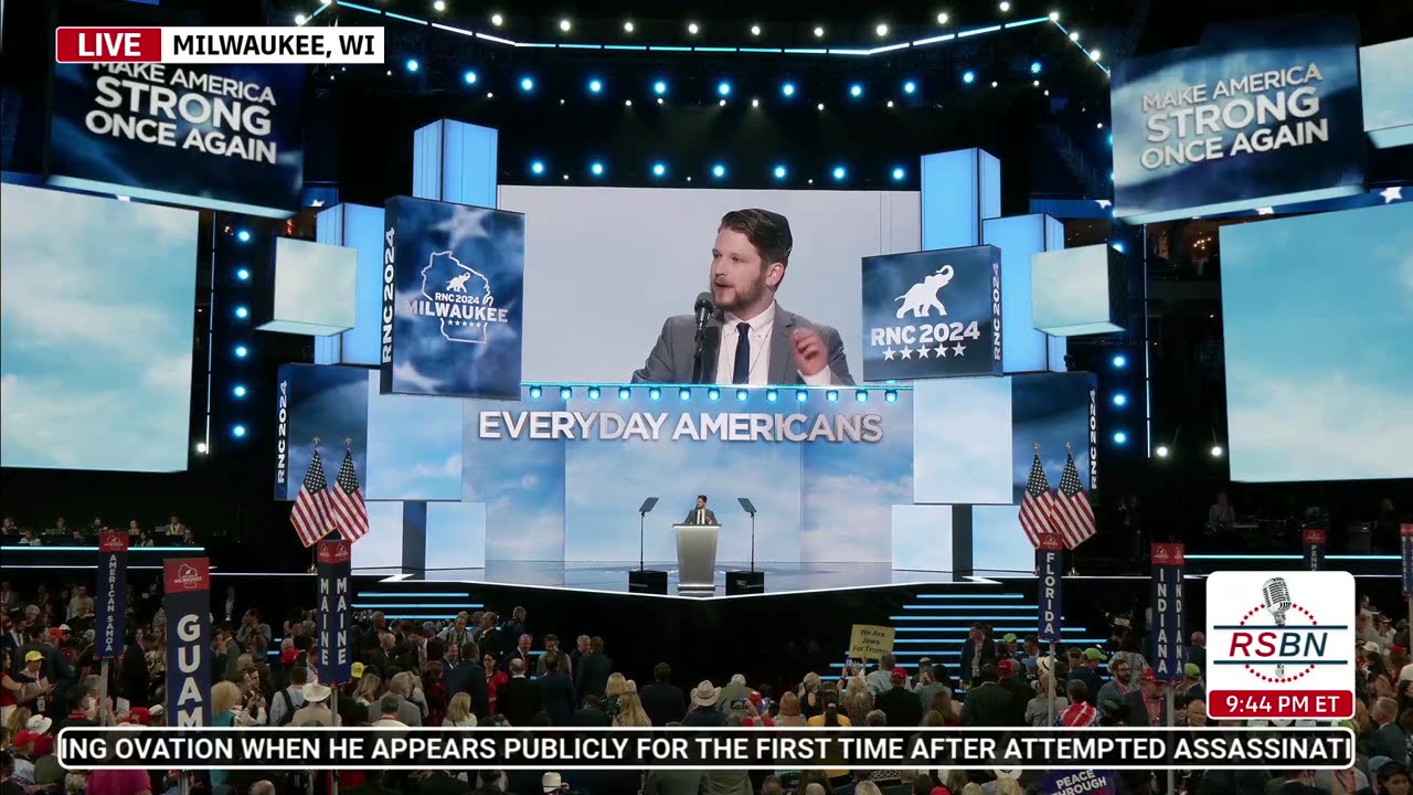 WATCH: Shabbos Kestenbaum at 2024 RNC in Milwaukee, WI - 7/17/2024
