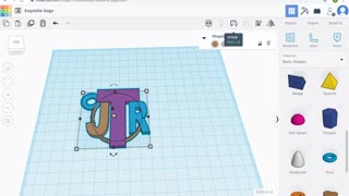 Create Monogram in Tinkercad