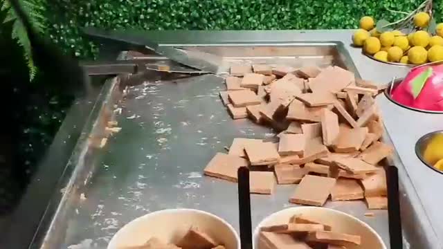 ASMR - Street ice Cream rolls _ How To Make an Ice Cream __ Chinese Food