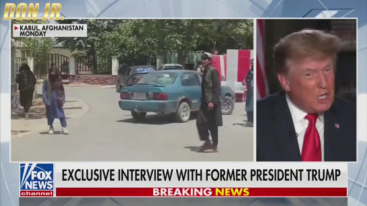 President Donald Trump on Joe Biden