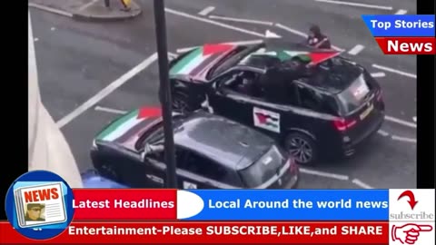 Pro-Hamas fanatics in London ride through streets