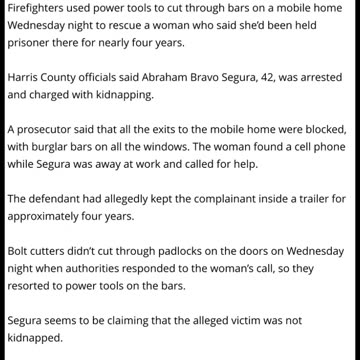 Texas Woman Rescued After Allegedly Being Held Captive For 4 Years By Abraham Bravo Segura