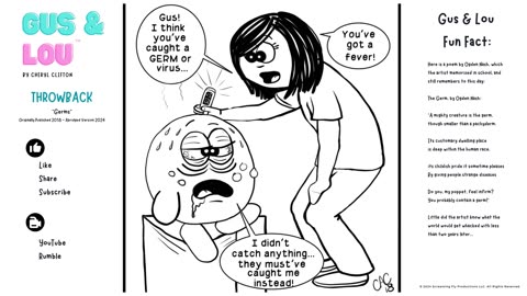 Funny Comics: Gus and Lou: THROWBACK: GERMS