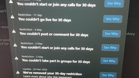 Banned on Fascistbook again