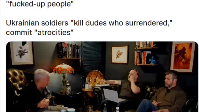 Officer "Spills Beans" on Ukrainian Atrocities Part I