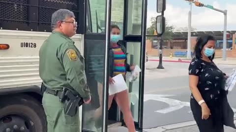 Brownsville, TX Border Patrol mass releasing hundreds of migrants onto the streets.