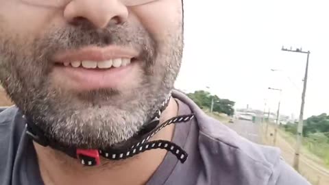 Passeando de bicicleta com a Camila