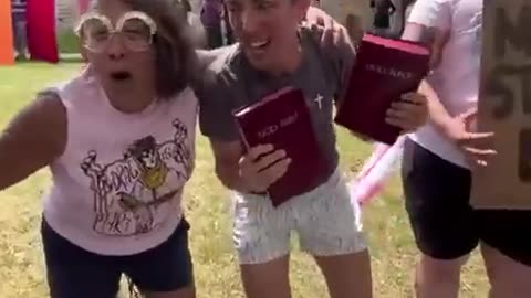 Transgender Activists Mock Christianity and the Bible: “Hate is not welcome here"