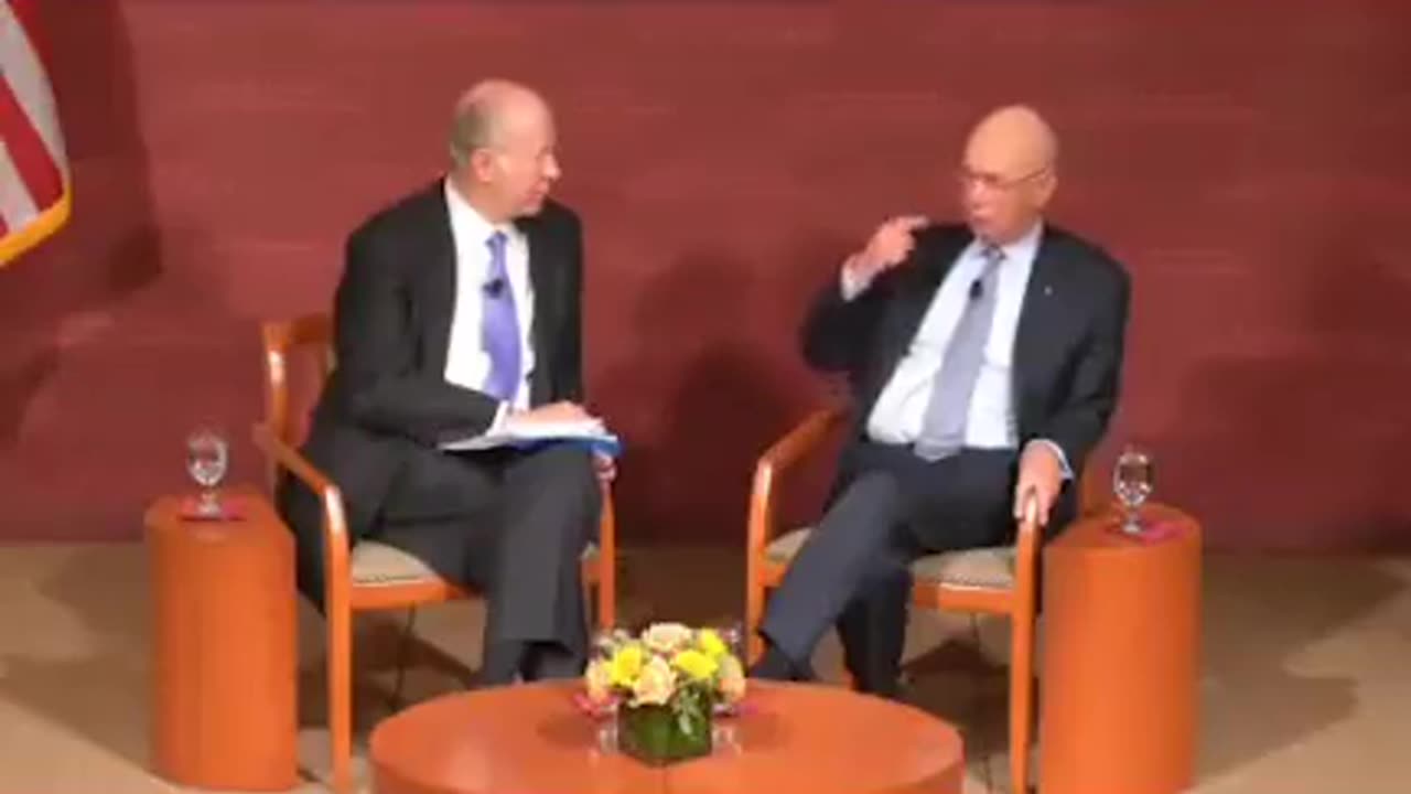 ⛔️Klaus Schwab is a student, colleague, and very close friend of Henry Kissinger...