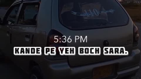 Daba rahi mujhe yeh zimmedariyan |Song by Jokhay and Talhah Yunus | The sun sets and my car | lyrics