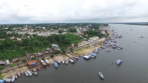 RIO TROMBETAS COMEÇA ALAGAR FRENTE DE ORIXIMINÁ NO PARÁ