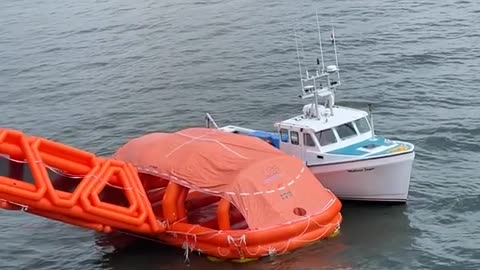 Ferry Boat Catches on Fire