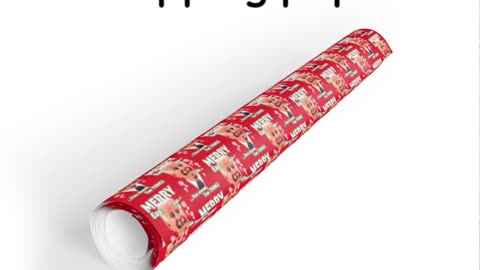 Custom Patriotic Christmas Wrapping Paper