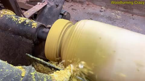 Amazing Woodturning Crazy - Great Hand Crafting Skills On Wood Lathe
