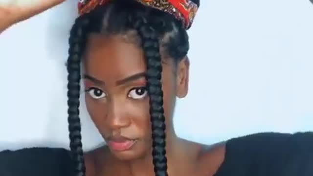 African turban, rocking the prints as always
