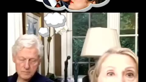 Bill Clinton caught day dreaming 😂