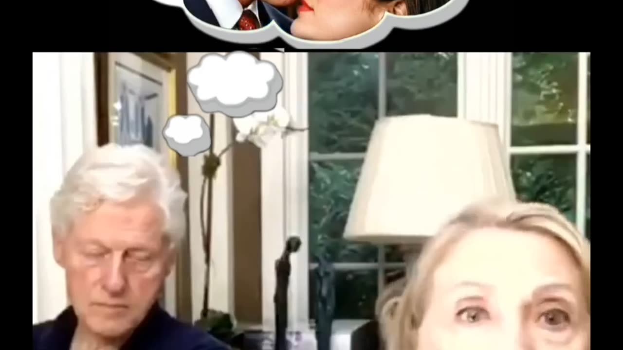 Bill Clinton caught day dreaming 😂