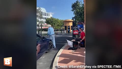 Experienced comedian and former host of a late night talk show, Jay Leno, brought donuts