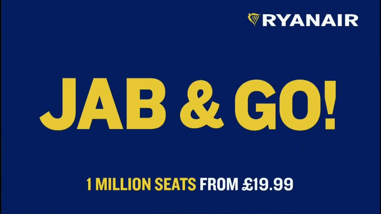 BANNED! Ryanair JAB & GO! Advert 💉