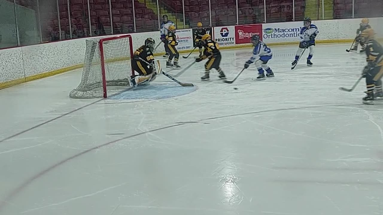 All out to stop the puck