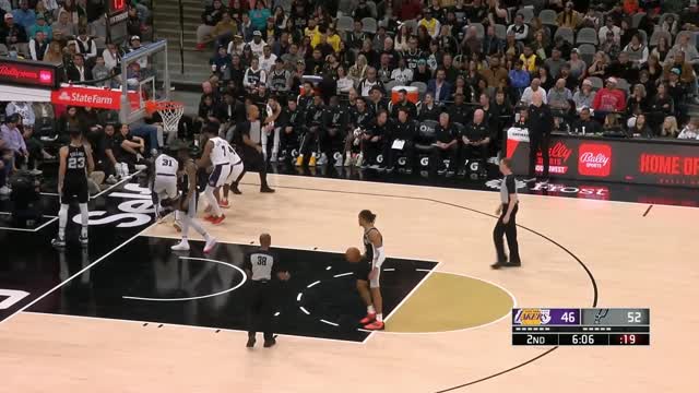 103_LeBron James tells Thomas Bryant to be careful after slipping trying to help him up