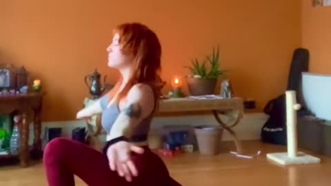 Head And Upper Body Yoga Stretch