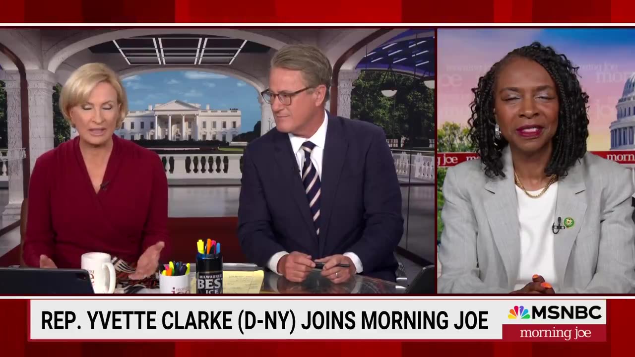 Rep Yvette Clarke with CBC talking about meeting with Biden.
