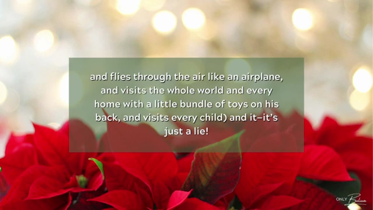 That’s what the real Christmas means