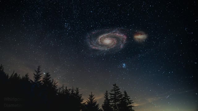How the sky would look if the galaxies came closer to us