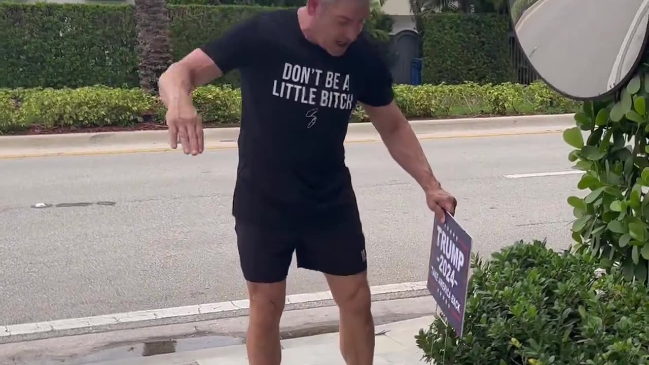 Grant Cardone encouraging people to put Trump signs in their yards.