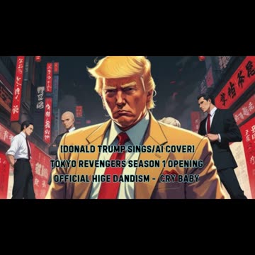 [Donald Trump sings/AI Cover] Tokyo Revengers Season 1 Opening 1 Official HiGE DANdism - Cry Baby