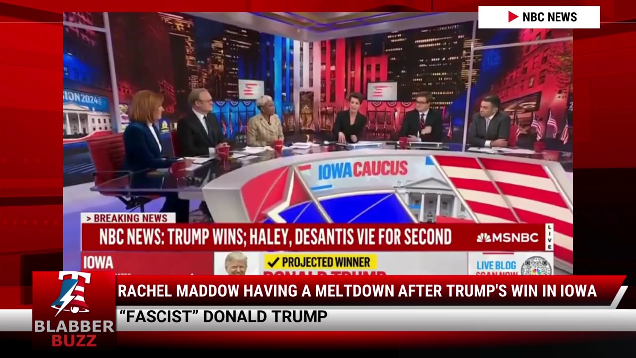 Rachel Maddow Having A Meltdown After Trump's Win In Iowa