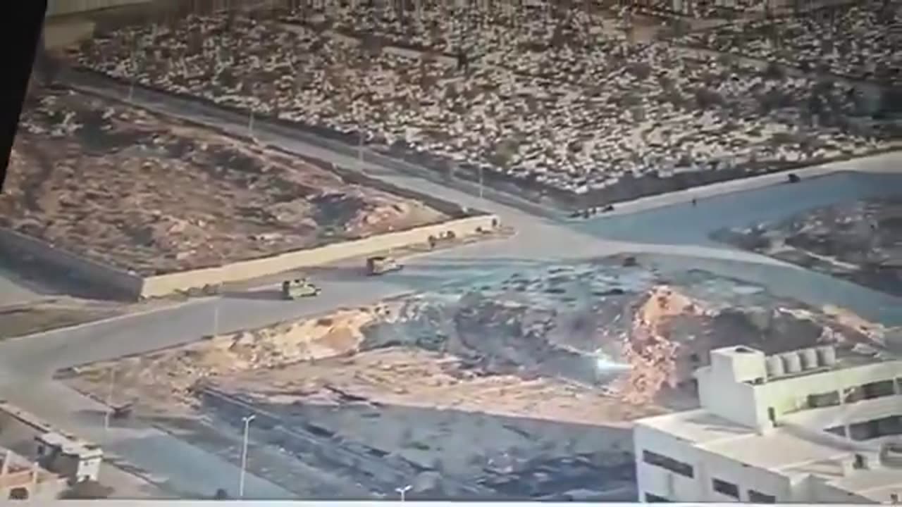 Drone Footage showing the moment that Rebels entered Aleppo, Syria