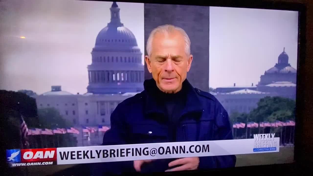 Dr Peter Navarro hosting War Room