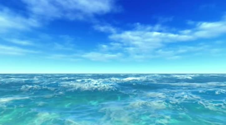 Flying over the Ocean