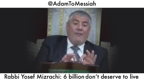Rabbi Yosef Mizrachi: 6 Billion People Don't Deserve To Live (Including Christians)