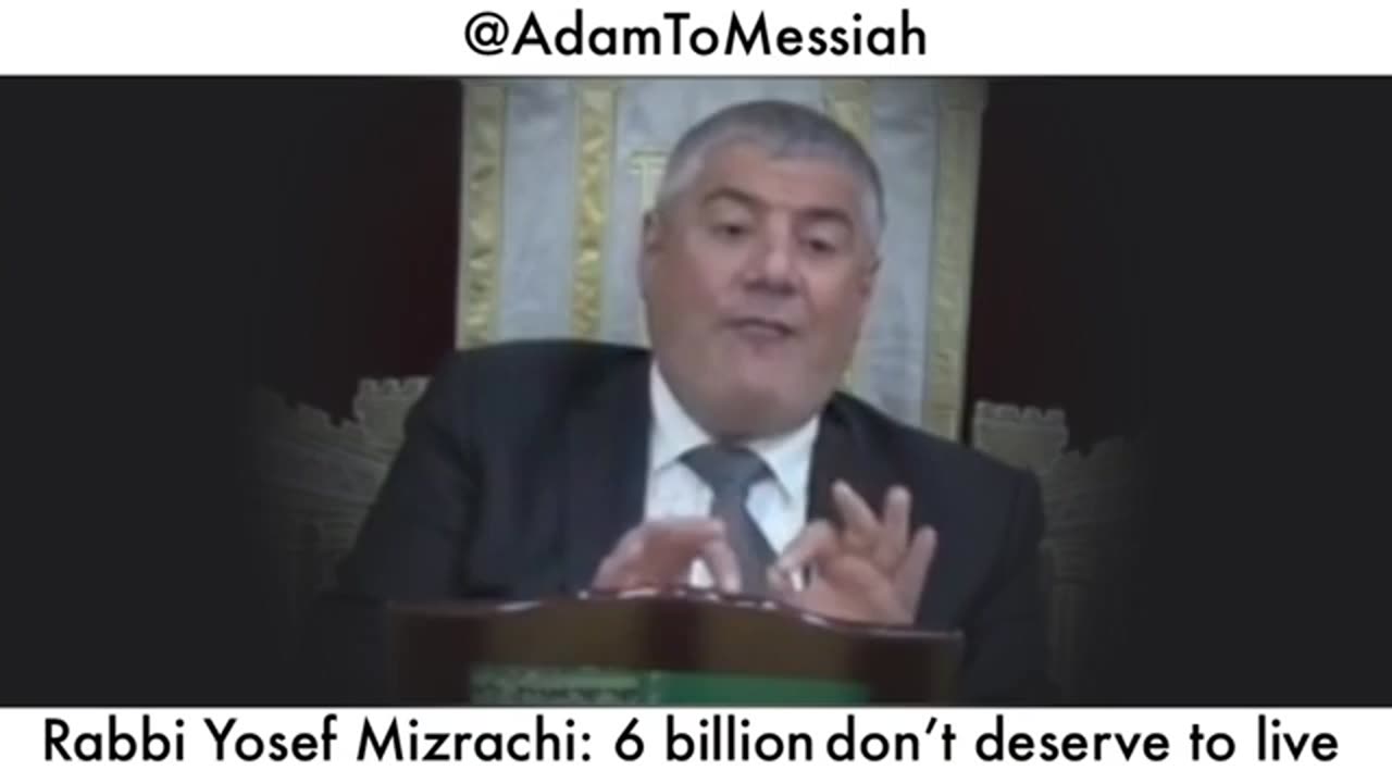 Rabbi Yosef Mizrachi: 6 Billion People Don't Deserve To Live (Including Christians)